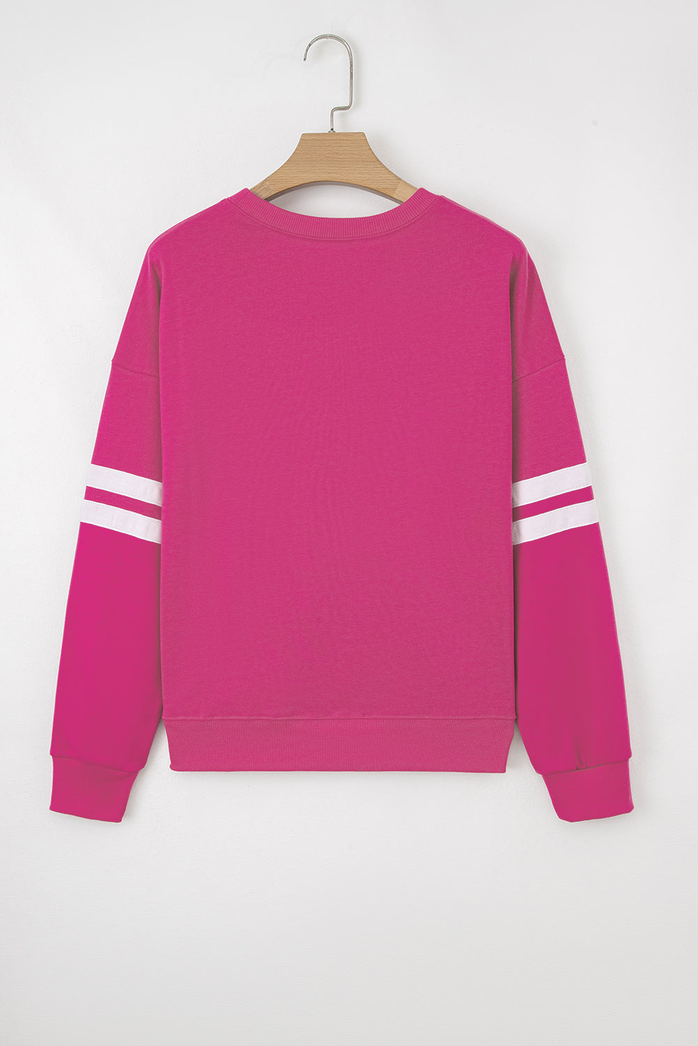 Evergreen Varsity Striped Detail Drop Shoulder Oversized Sweatshirt